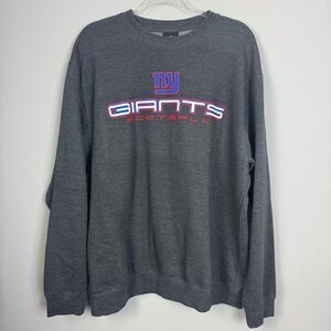 NFL TEAM APPAREL | Gray New York Giants Football Crewneck Sweatshirt Men’s XXL